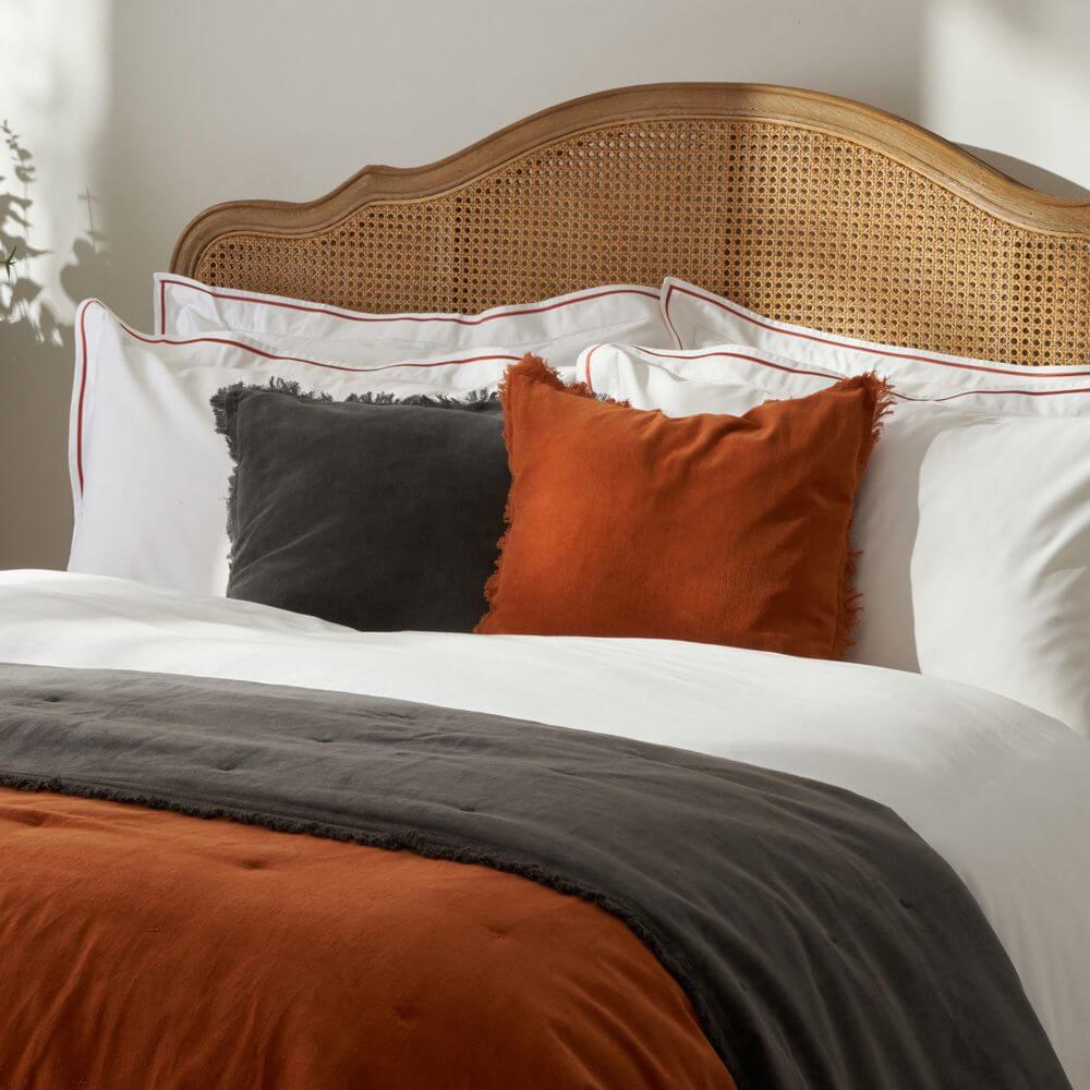 Victoria Fringed Velvet Cushion